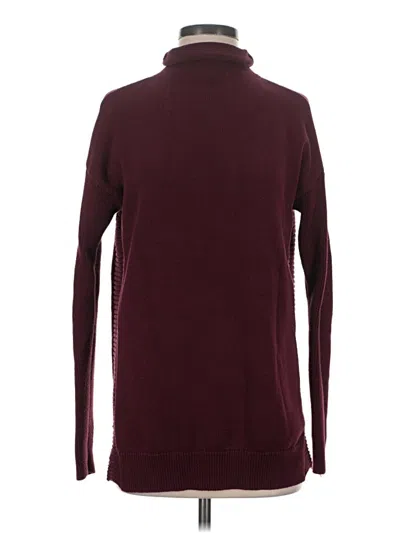 Pre-owned Tahari Turtleneck Sweater In Burgundy