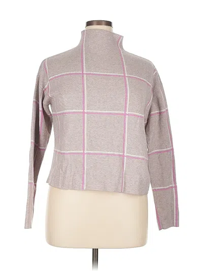 Pre-owned Tahari Turtleneck Sweater In Gray