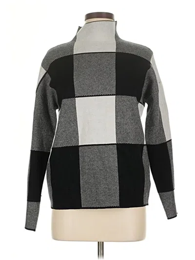 Pre-owned Tahari Turtleneck Sweater In Gray