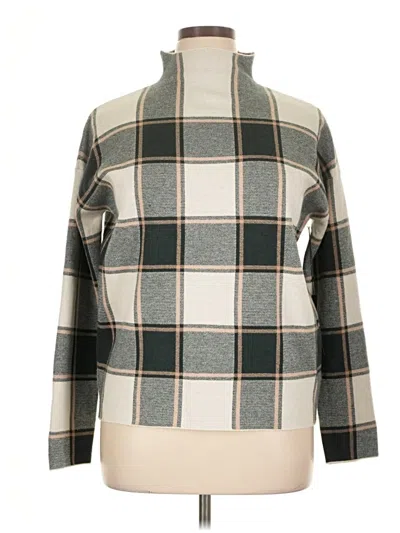 Pre-owned Tahari Turtleneck Sweater In Gray