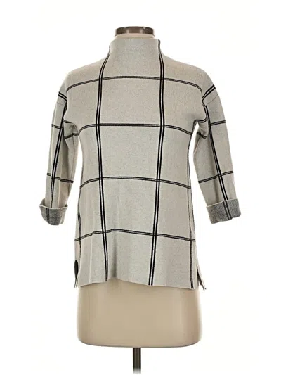 Pre-owned Tahari Turtleneck Sweater In Gray