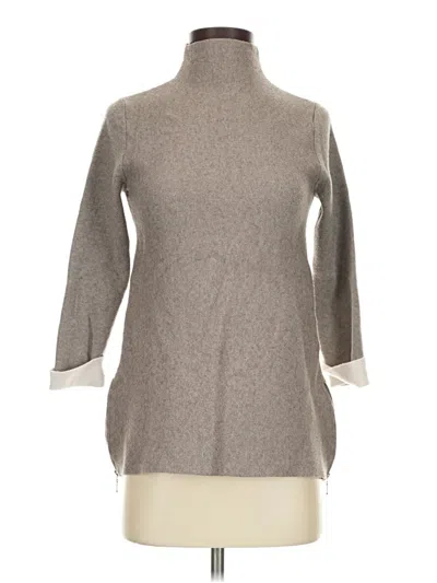 Pre-owned Tahari Turtleneck Sweater In Gray