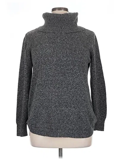 Pre-owned Tahari Turtleneck Sweater In Gray
