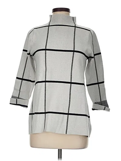Pre-owned Tahari Turtleneck Sweater In Gray