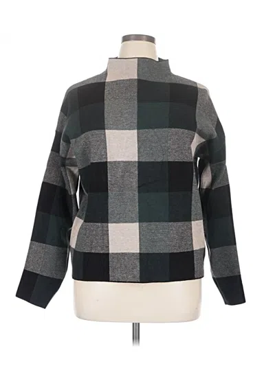 Pre-owned Tahari Turtleneck Sweater In Gray