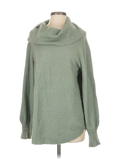 Pre-owned Tahari Turtleneck Sweater In Green