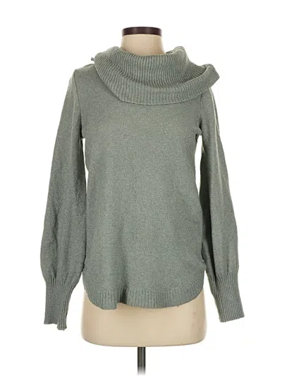 Pre-owned Tahari Turtleneck Sweater In Green