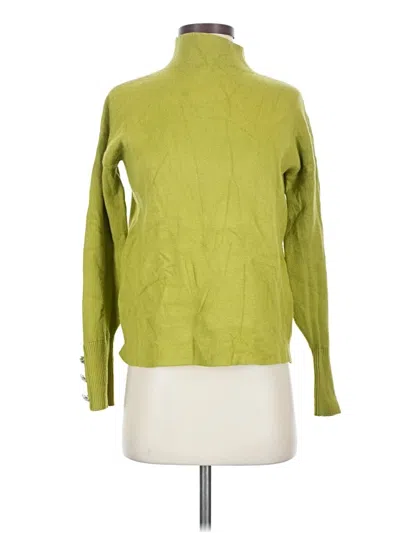 Pre-owned Tahari Turtleneck Sweater In Green
