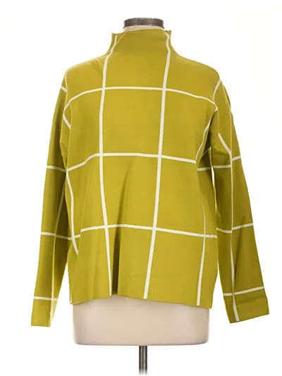Pre-owned Tahari Turtleneck Sweater In Green