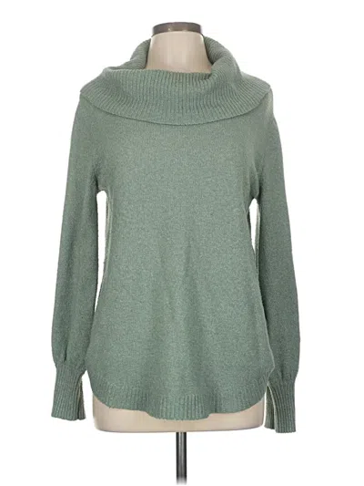 Pre-owned Tahari Turtleneck Sweater In Green