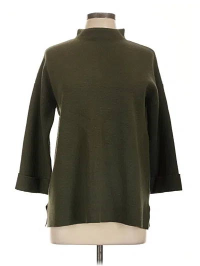 Pre-owned Tahari Turtleneck Sweater In Green