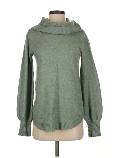 Pre-owned Tahari Turtleneck Sweater In Green