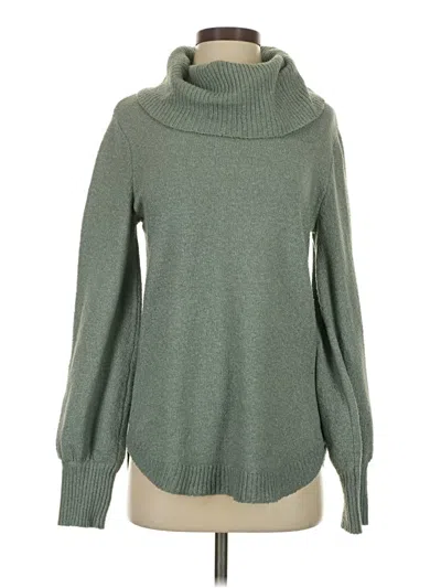 Pre-owned Tahari Turtleneck Sweater In Green