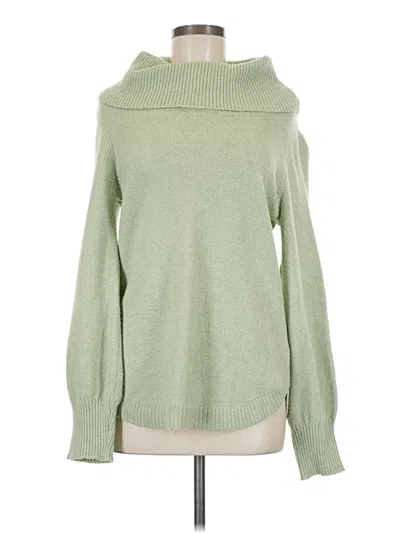 Pre-owned Tahari Turtleneck Sweater In Green