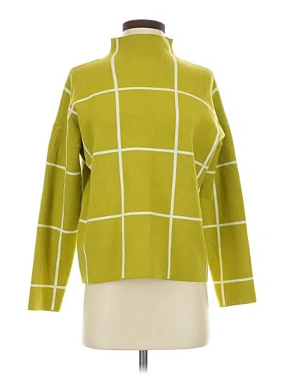 Pre-owned Tahari Turtleneck Sweater In Green