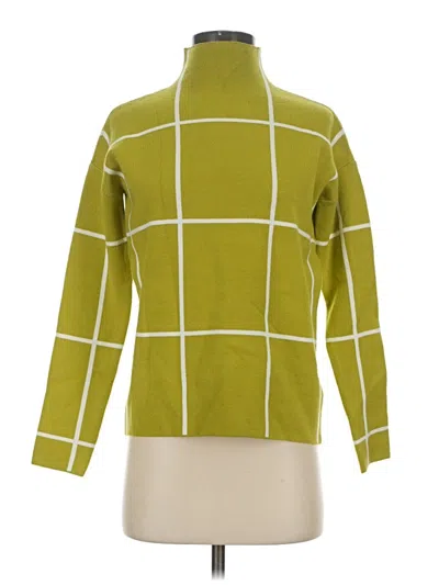 Pre-owned Tahari Turtleneck Sweater In Green