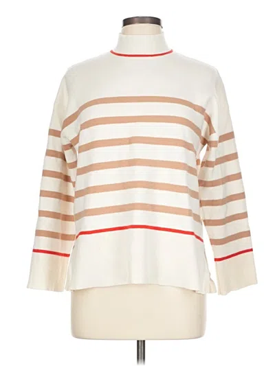 Pre-owned Tahari Turtleneck Sweater In Ivory