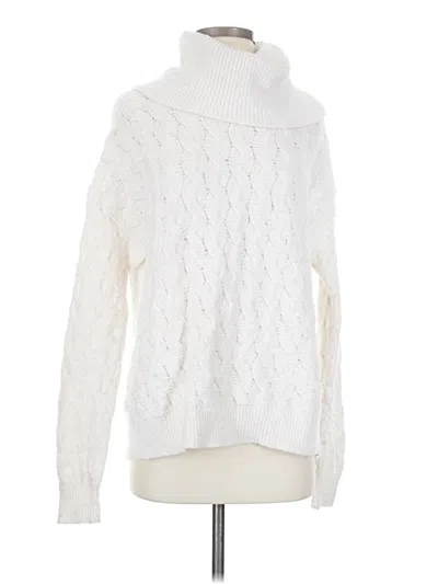 Pre-owned Tahari Turtleneck Sweater In Ivory