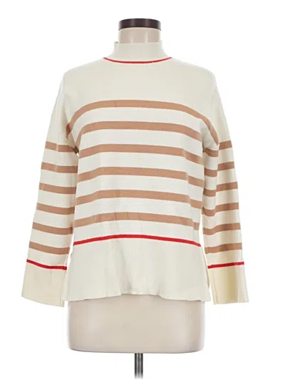 Pre-owned Tahari Turtleneck Sweater In Ivory