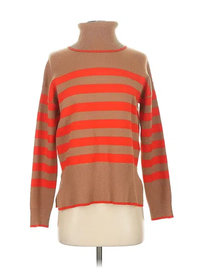Pre-owned Tahari Turtleneck Sweater In Orange