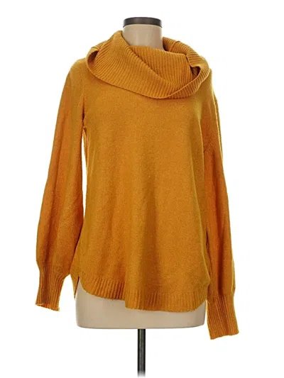 Pre-owned Tahari Turtleneck Sweater In Orange
