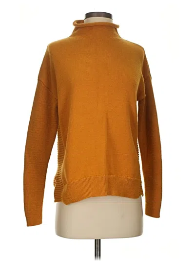Pre-owned Tahari Turtleneck Sweater In Orange