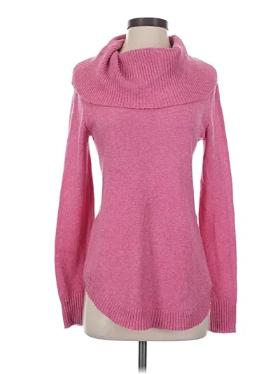 Pre-owned Tahari Turtleneck Sweater In Pink