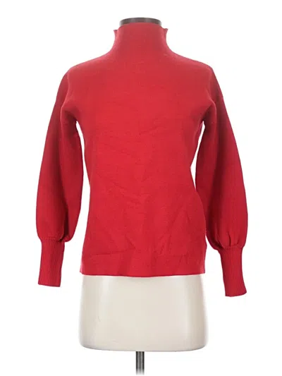 Pre-owned Tahari Turtleneck Sweater In Red