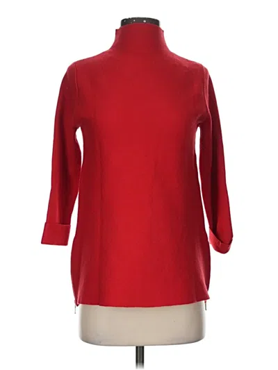 Pre-owned Tahari Turtleneck Sweater In Red