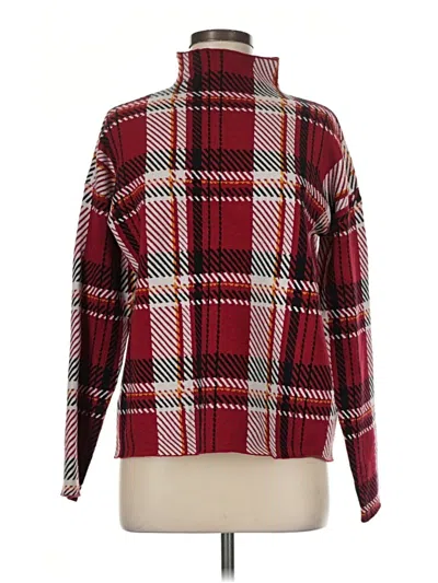 Pre-owned Tahari Turtleneck Sweater In Red
