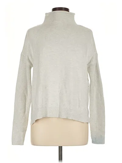 Pre-owned Tahari Turtleneck Sweater In Silver