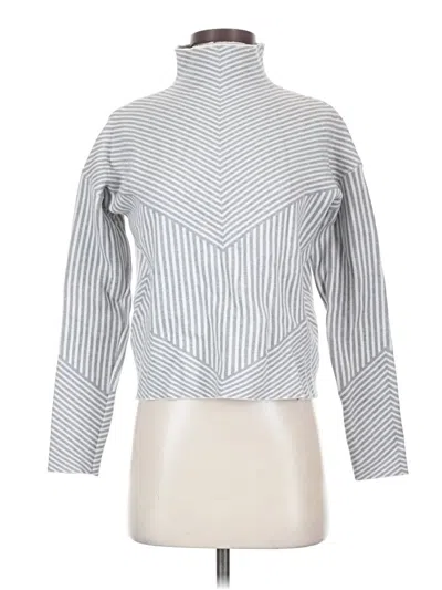 Pre-owned Tahari Turtleneck Sweater In Silver
