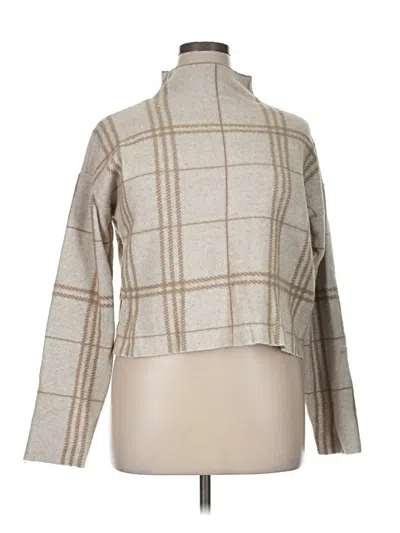 Pre-owned Tahari Turtleneck Sweater In Tan
