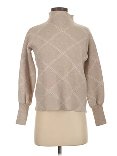 Pre-owned Tahari Turtleneck Sweater In Tan