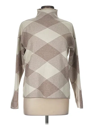 Pre-owned Tahari Turtleneck Sweater In Tan