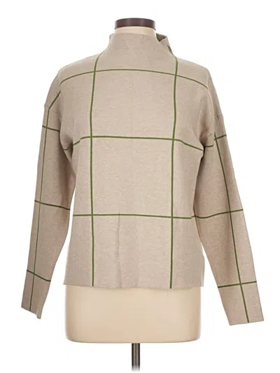 Pre-owned Tahari Turtleneck Sweater In Tan