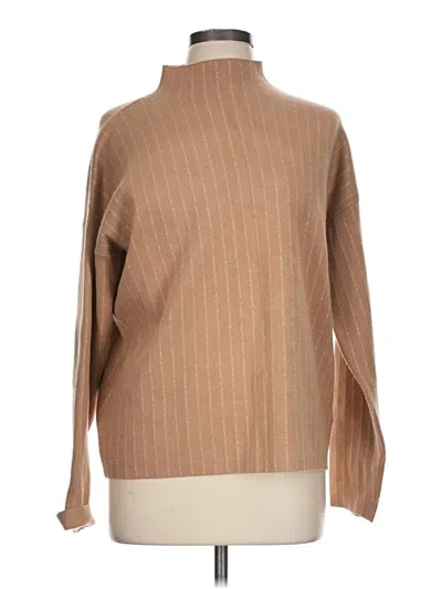 Pre-owned Tahari Turtleneck Sweater In Tan