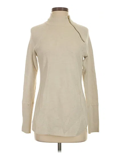 Pre-owned Tahari Turtleneck Sweater In Tan
