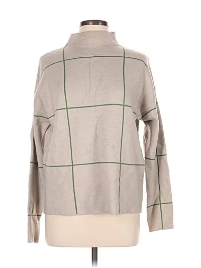 Pre-owned Tahari Turtleneck Sweater In Tan