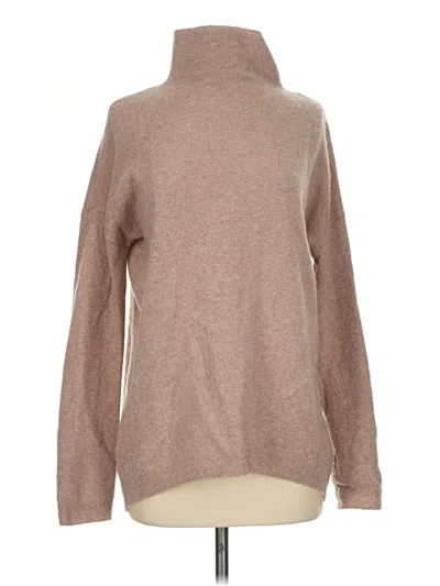 Pre-owned Tahari Turtleneck Sweater In Tan
