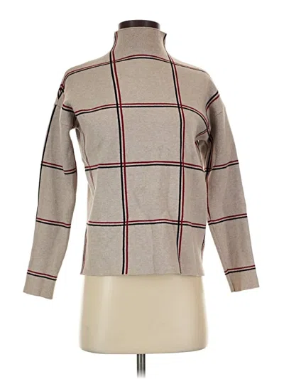 Pre-owned Tahari Turtleneck Sweater In Tan