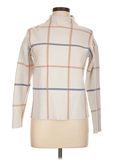 Pre-owned Tahari Turtleneck Sweater In White
