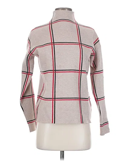 Pre-owned Tahari Turtleneck Sweater In White