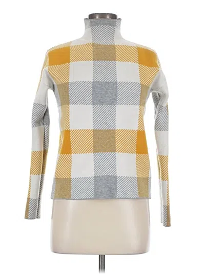 Pre-owned Tahari Turtleneck Sweater In Yellow