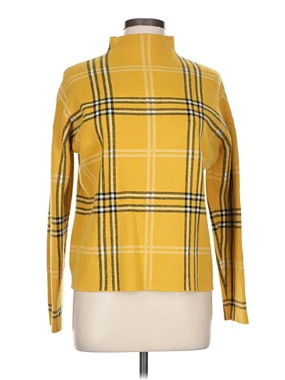 Pre-owned Tahari Turtleneck Sweater In Yellow