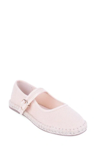 Tahari Willow Esapdrille Mary Jane Flat In Pink