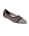 Tahari Antigua Knit Pointed Toe Flat In Multi