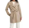 Tahari Women's Double Face Wool-blend Belted Coat In Brown