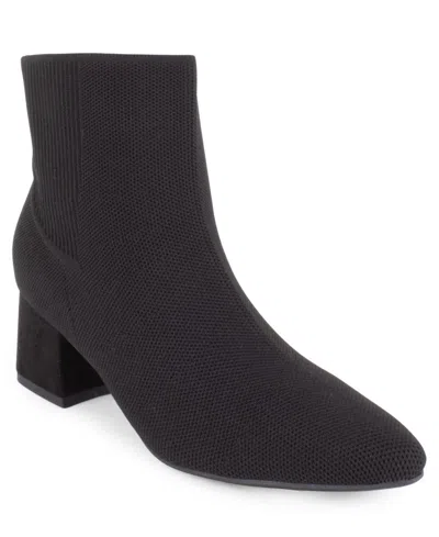 Tahari Women's Foxglove Knit Slip-on Booties In Black