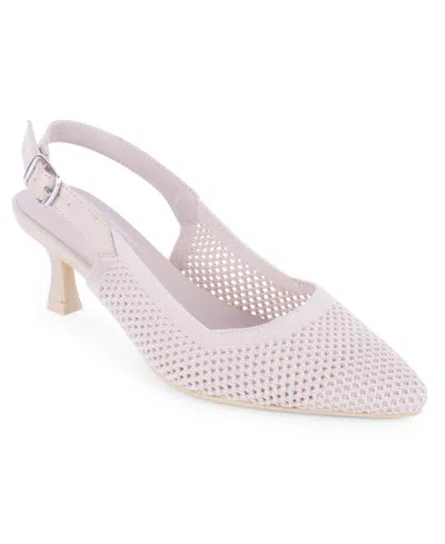 Tahari Women's Galway Slingback Buckle Pumps In Neutral